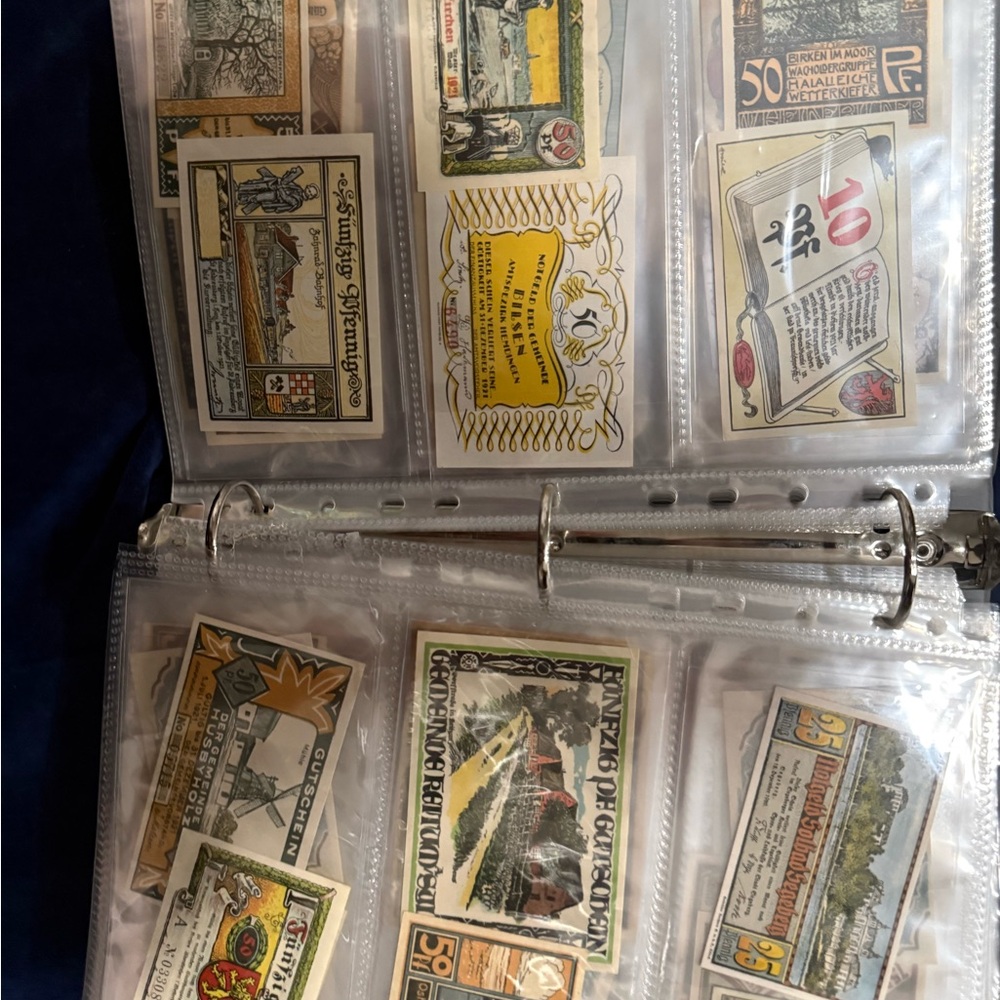 1920s German Notgled Emergency Bank Notes Random Set of 4 Lots